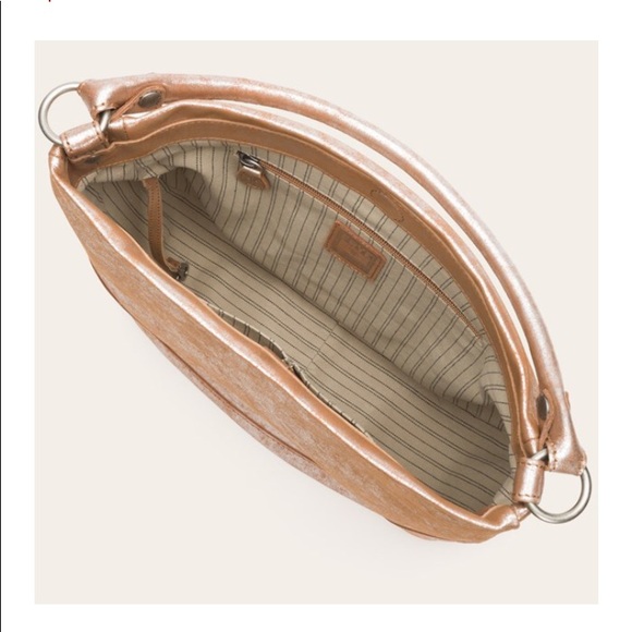 🎉FRYE LAST ONE Melissa Metallic Rose Gold Handbag - Picture 3 of 5